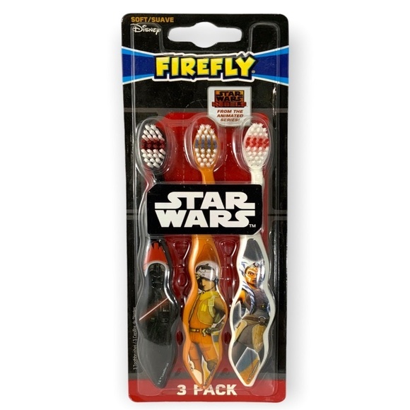 Firefly Star Wars Kids Toothbrushes Pack of 3 - Picture 8 of 10